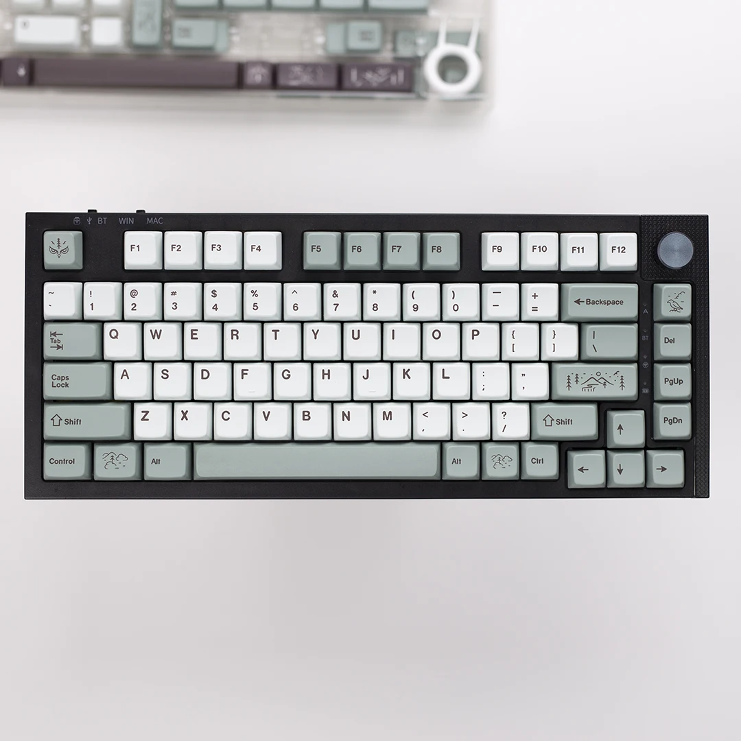 Imagem -02 - Gmk Mist Keycap Mda Pbt Sublimação Térmica Adequado para 108 100 98 97 87 84 68 Chaves