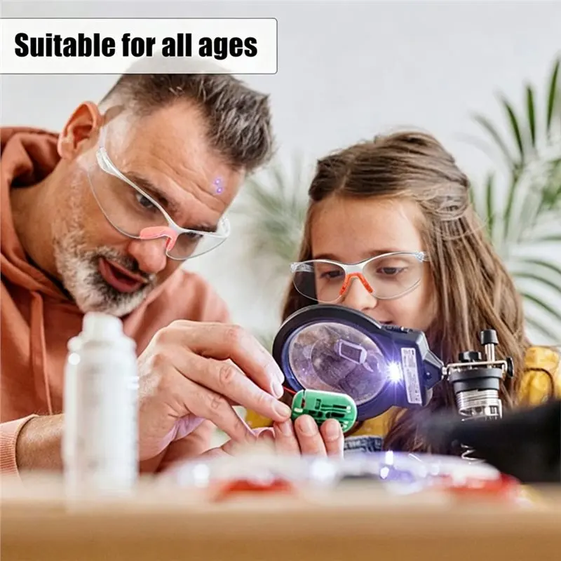ABJF-Clear Safety Glasses For Work 12 Pcs Eye Protection Glasses Kids Safety Goggles Anti Fog Protective Goggles