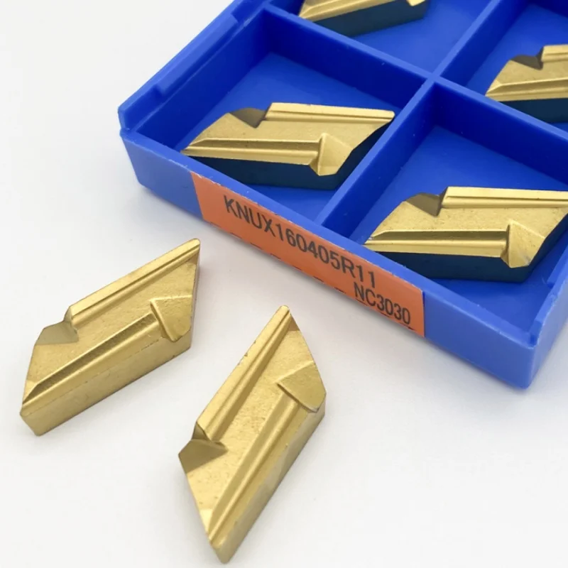 Сверлильный инструмент KNUX160405R NC3030 с ЧПУ, оригинальный твердый лезвие из нержавеющей стали, высокопроизводительный металлический токарный станок, фрезерный станок KNUX 160405L