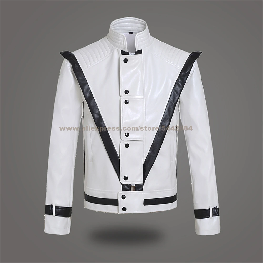 MJ Michael Jackson Jacket Suit Coat Beat IT Thriller Dangerous Billie Jean Smooth Criminal BAD Outerwear Cosplay Costume Prop