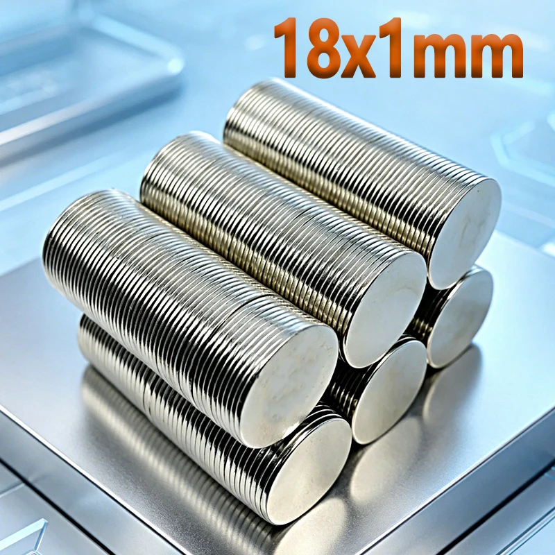N35 NdfeB 18x1mm Magnet Round Shape Permanent Magnetic Imanes 18*1mm Accessory Neodymium Fridge Office Diy Magnet 10-100pcs