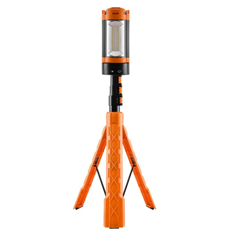 

Outdoor multi-function folding camping light, three-leaf light highlight lighting rechargeable high battery life work light