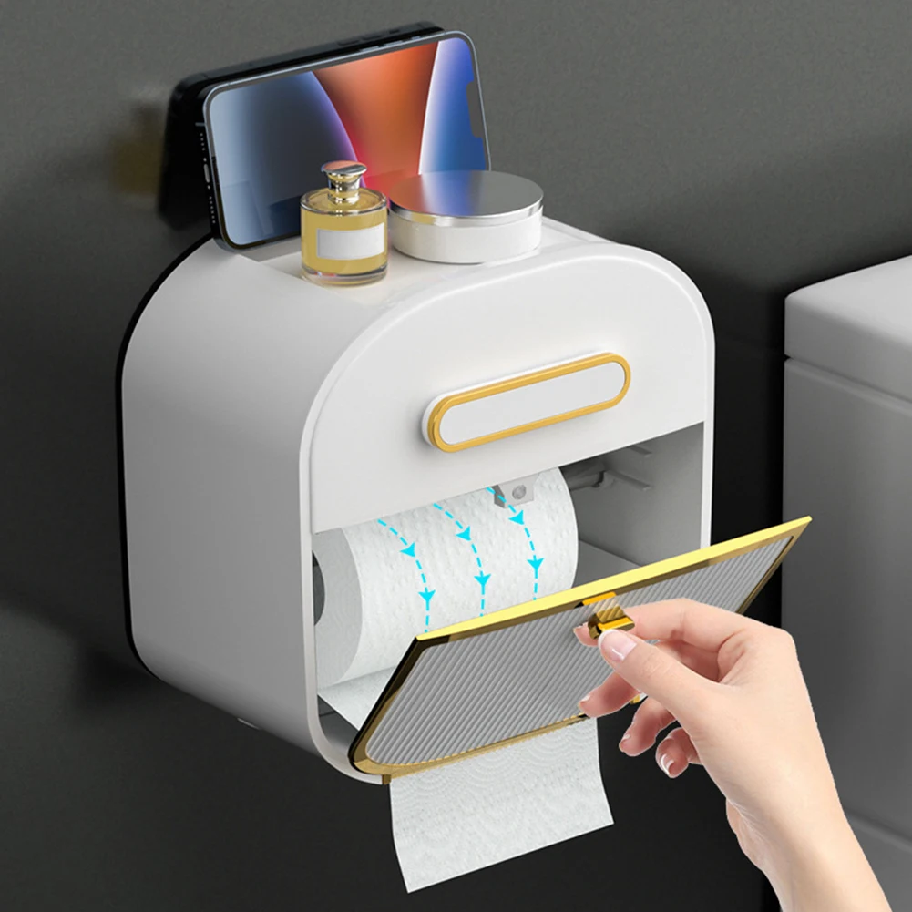 

Удобная установка Ящик для хранения салфеток Элегантный дизайн Ящик для хранения салфеток Рулоны туалетной бумаги Износостойкий и устойчивый к разрыву