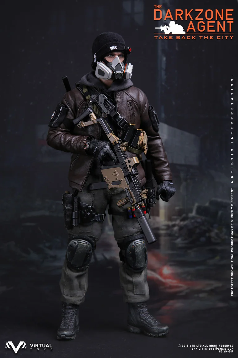 1/6 Action Figures Model VTS Toys VM017 THE DARKZONE AGENT in