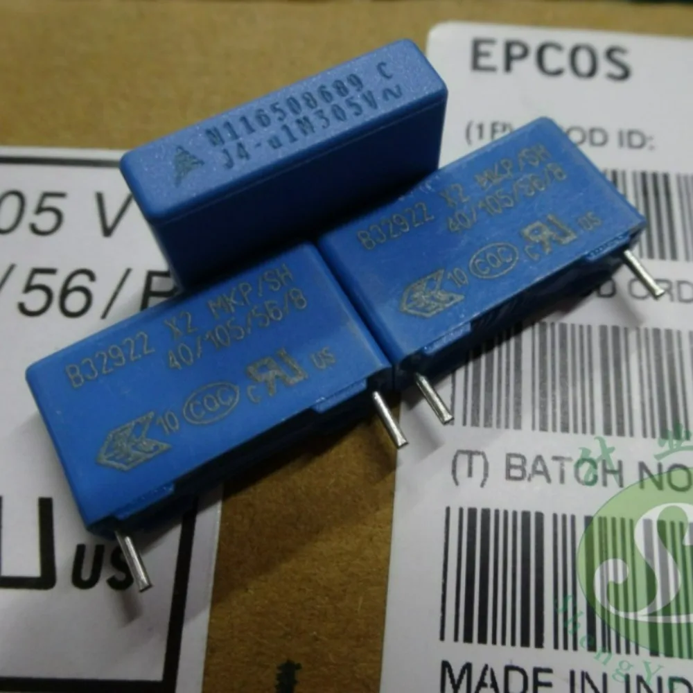 

10pcs/lot EPCOS 0.1uf 305vAC 100nf u1 104 Brand New 15mm Film Capacitor B32922C3104M
