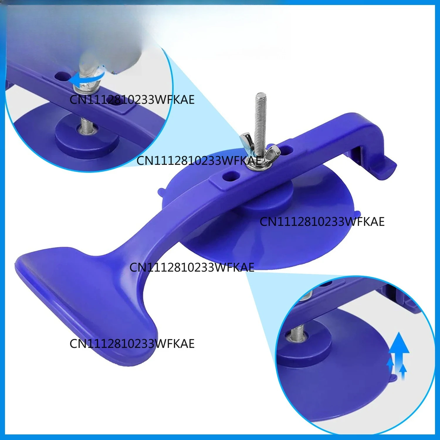 6 piece suction cup clamp kit for car convertible glass windshield top repair adhesive type clamp kit without sponge pad