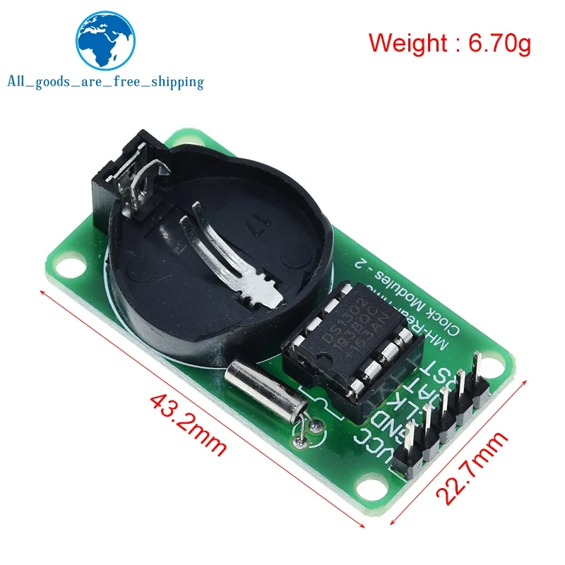 TZT 1/5PCS New Arrival RTC DS1302 Real Time Clock Module For AVR ARM PIC SMD for Arduino image 6