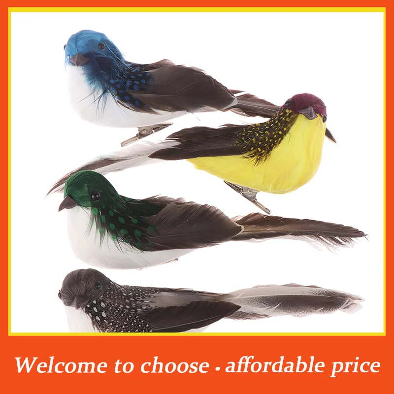 #1pc New Mini fake birds artificial feather foam doves wedding Garden decoration.ornament