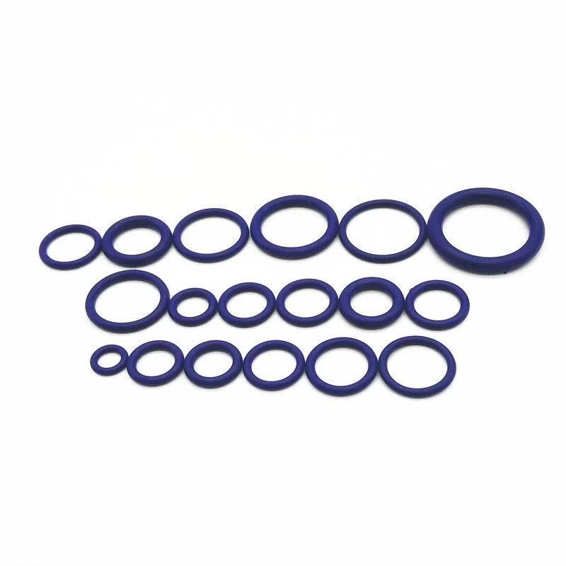 R22 R134a225Pcs O Ring Gaskets Car A/C System Air Conditioning O Ring Seals Washer Kit Tool HNBR Rubber Purple Standard Parts