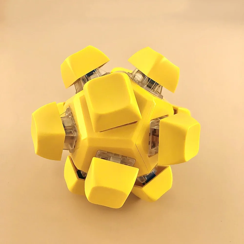 

Funny Square Keyboard Caps Toy Calming Shaft Tester Mechanical Keyboard Sensory Relaxing Button Pinch Toy Adults Children