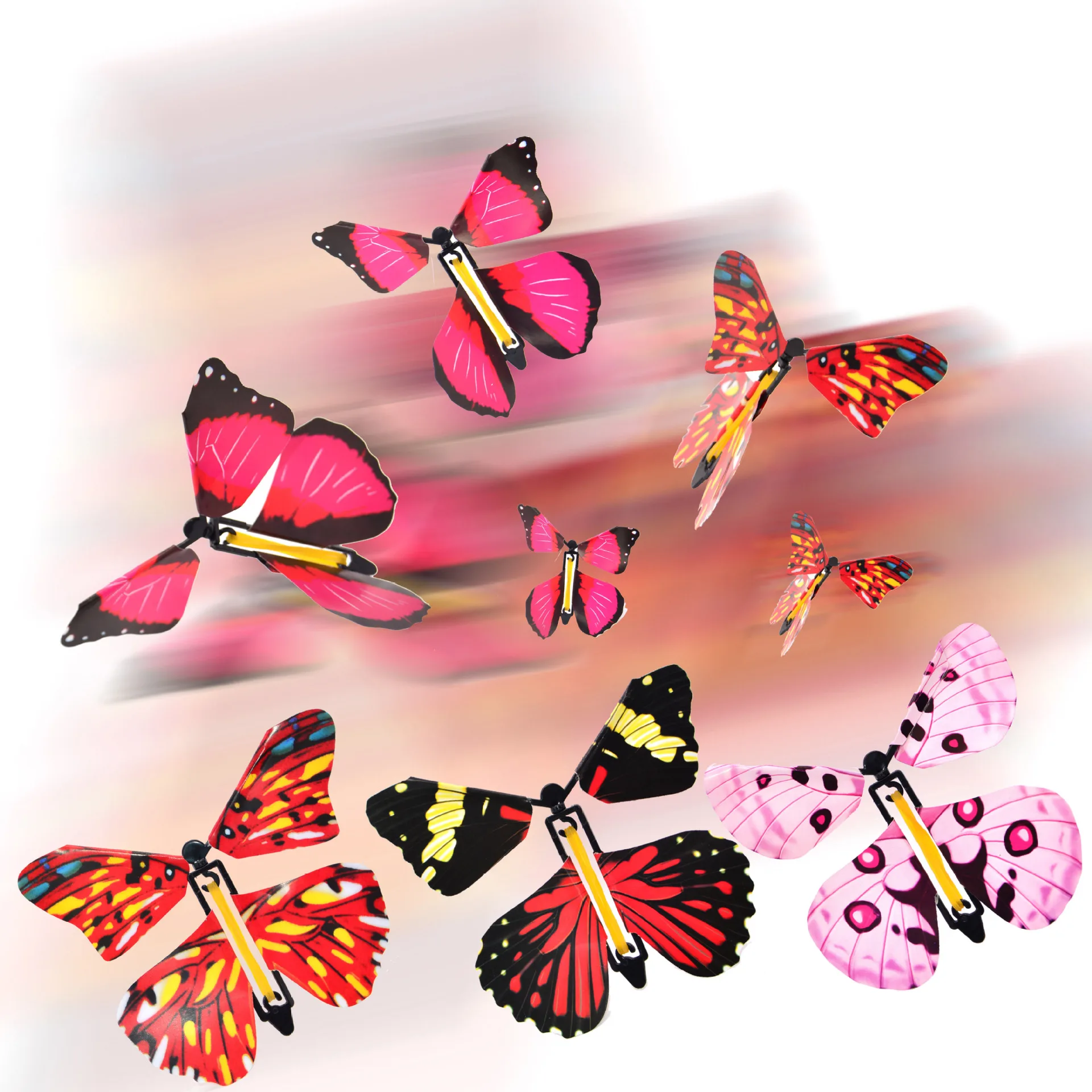 Flying Magic Butterfly Novelty Toy, Paper Rubber Band, Educação Científica, Learn Plane Surprise, Amazing Gift for Kid, 5Pcs