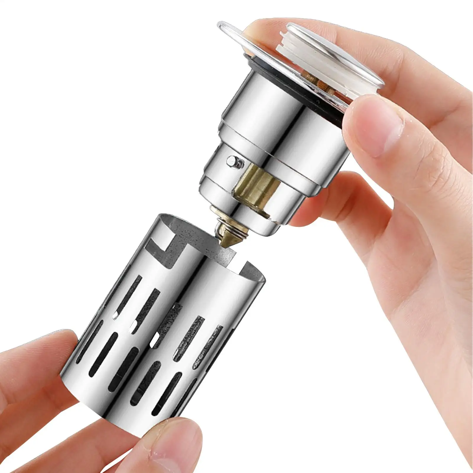 الفولاذ المقاوم للصدأ استنزاف تصفية الشعر الماسك بالوعة سدادة سلة المرشح حوض فعال بالوعة التوصيل بالوعة الحمام استنزاف تصفية كتل #6