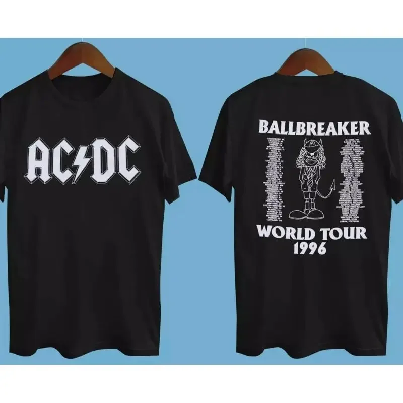 A/C-D/C Ballbreaker World Tour 1996 Black All Size T-Shirt Gift Full Size S-4XL