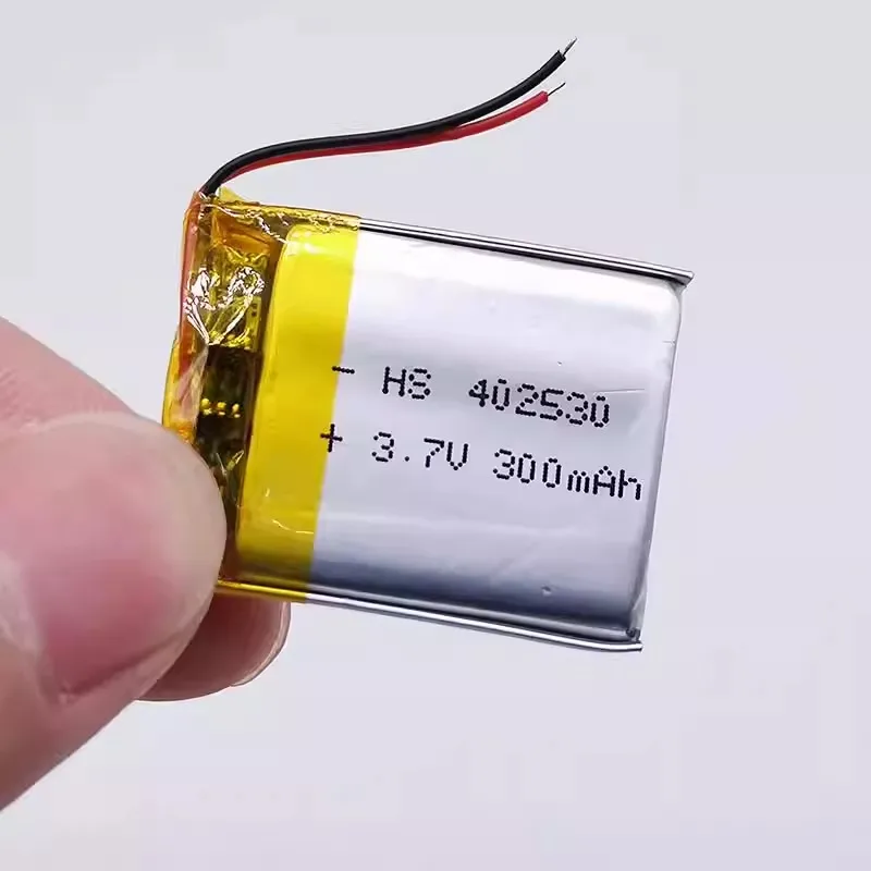 In Stock Polymer Lithium Battery 5PCS 402530 300mAh 3.7V for Dash Cam Speaker Earphone Vanity Mirror Rechargeable Battery Pack view 4