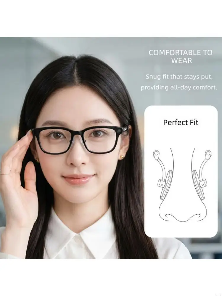 Nose Repair for Qwen Glasses with Silicone Rest Units and Screws 83CF