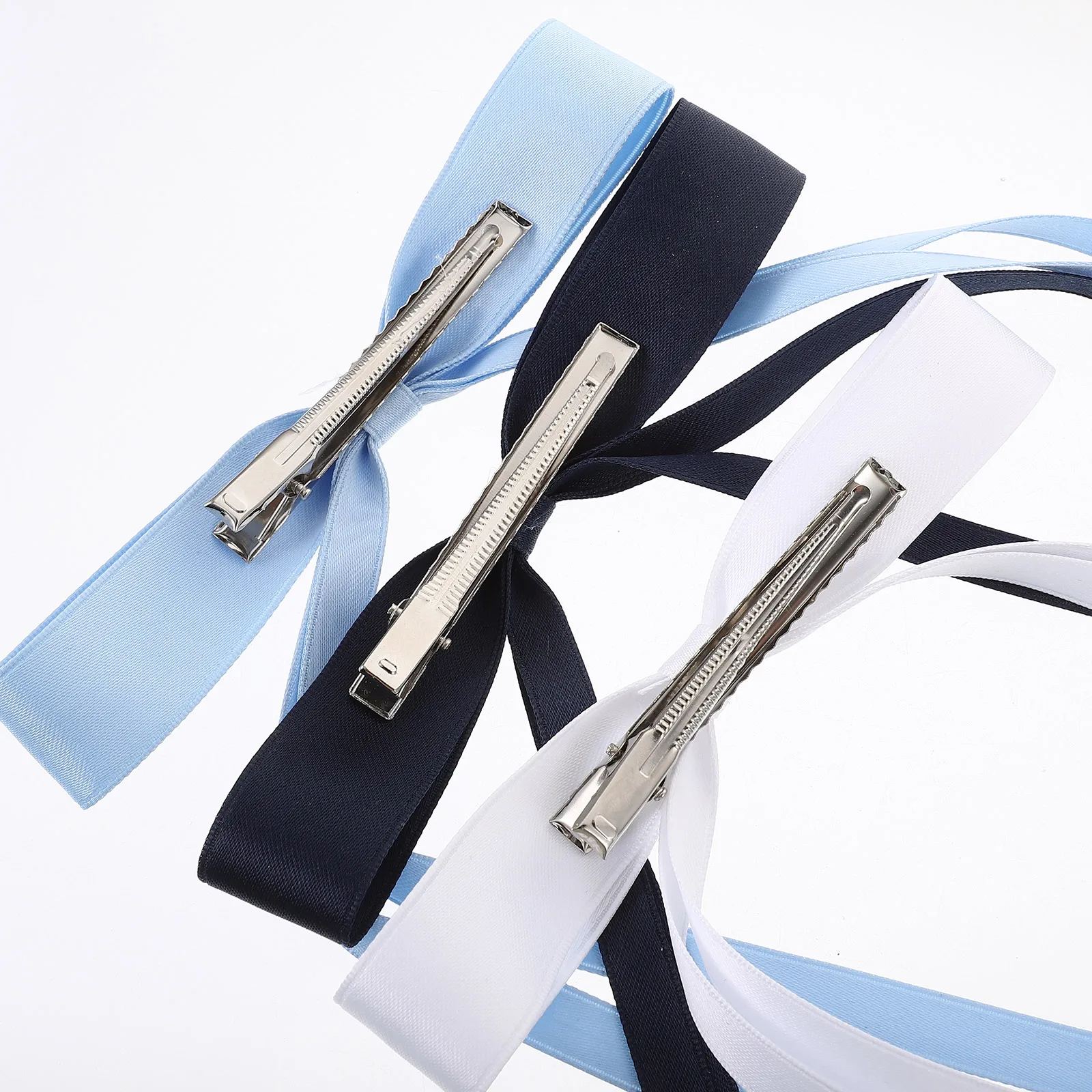 

6 Pcs Bow Hairpin Bows Bowknot Barrettes Ribbon Clips for Hairclip Tassel Duckbill Small Girls Accessories
