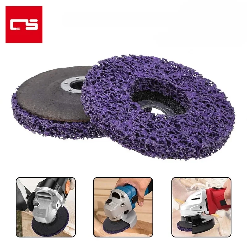 115mm Poly Strip Disc Abrasive Wheel Paint Rust Remover Clean Grinding Wheel Flap Disc for Motorcycles Durable Angle Grinder Car
