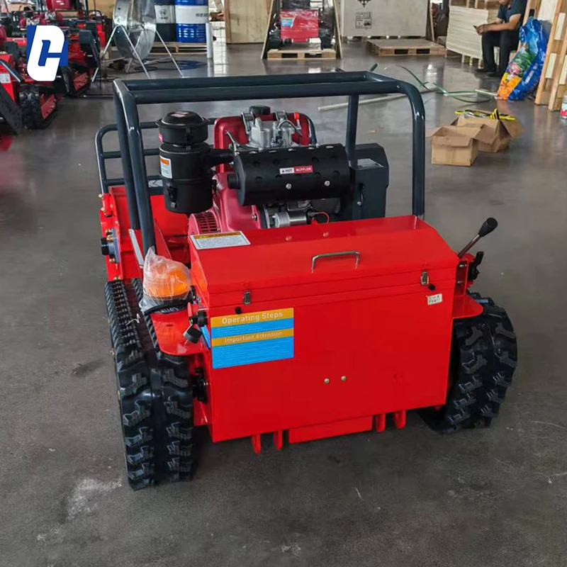 Professional Tracked Lawn Mower Grass Cutter Machine for Slope Terrain Garden Landscaping and Farmland Weeding
