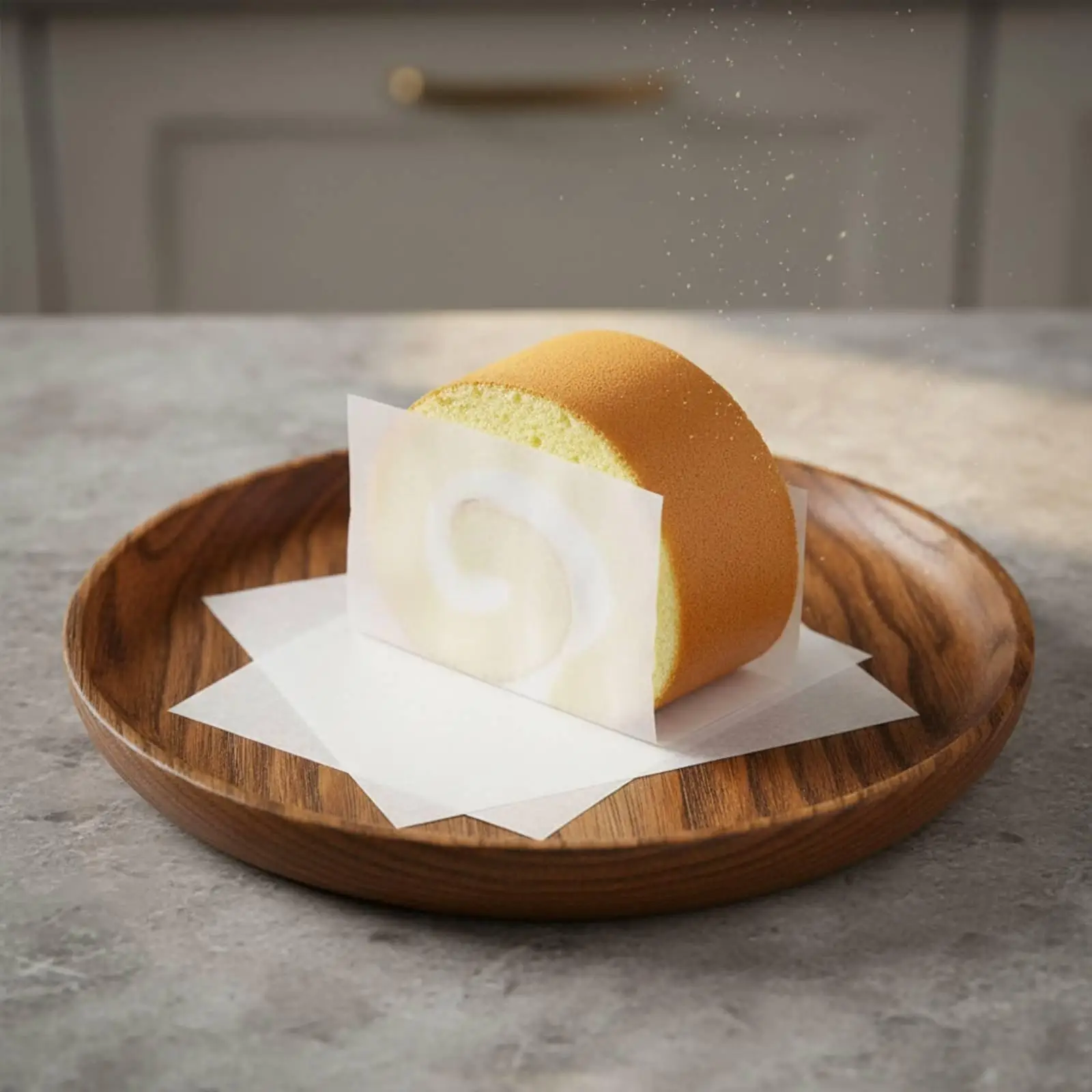 Cake Roll Paper Double Sided Nonstick Pastry Divider Clean Hand Hold Wrap for Bakery Dessert Display