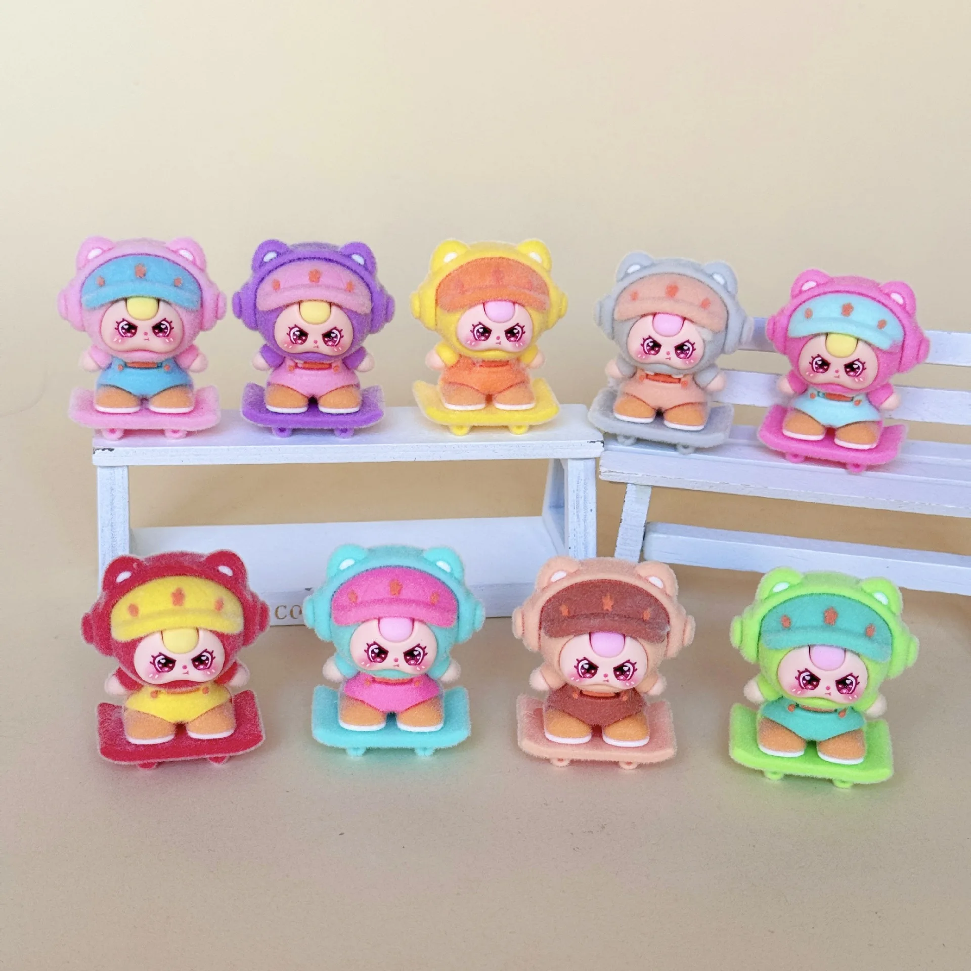 10 قطع من أكياس فول الموسيقى على لوح التزلج، ومعلقات مجوهرات صغيرة لطيفة يمكنك صنعها بنفسك، وسلاسل مفاتيح، وزخارف صغيرة لسطح المكتب، وإكسسوارات من الراتنج