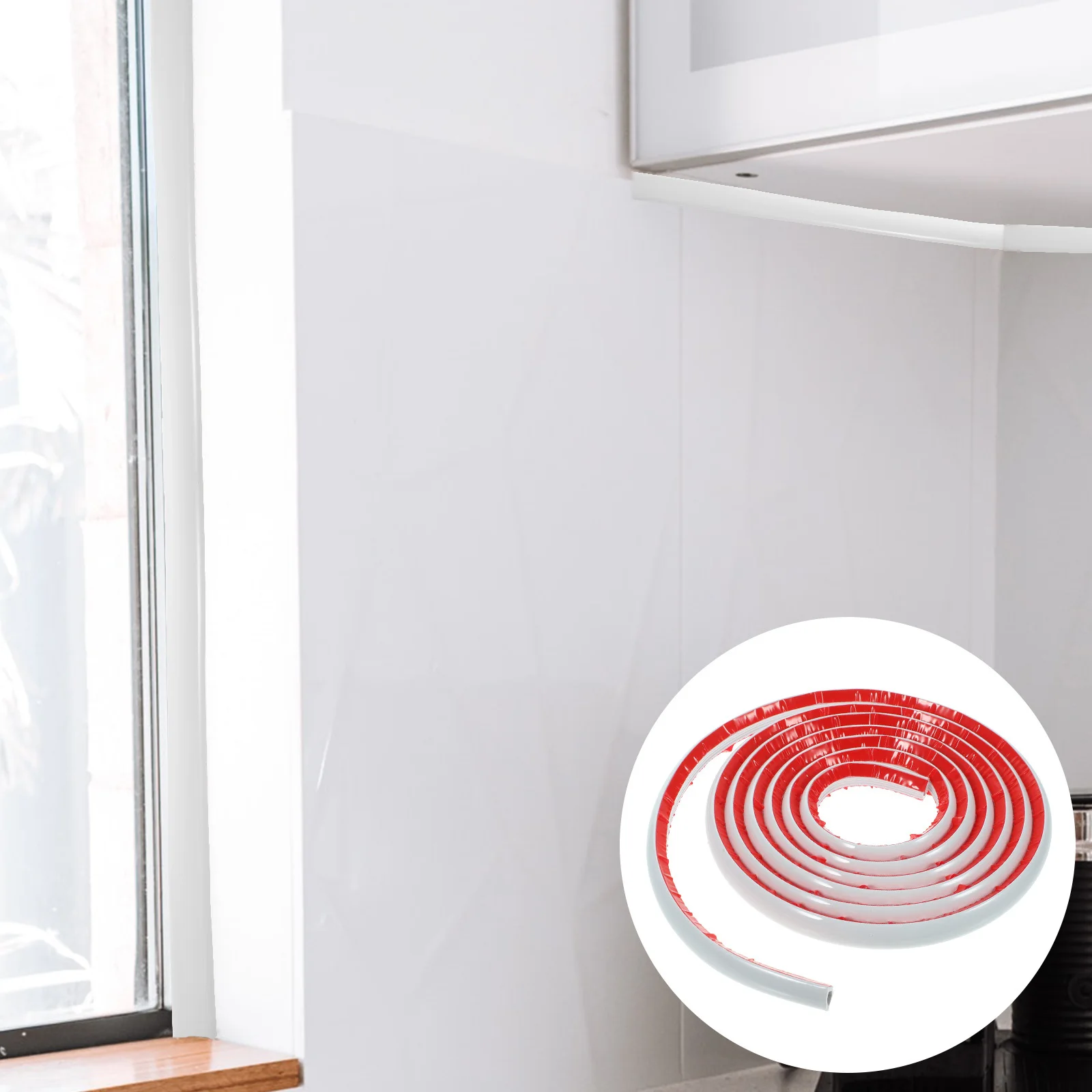 

Peel and Stick Flexible Wall Corner Trim Self-Adhesive Trim Caulk Strip for Wall Edge Cabinet Tile Ceiling Corner Molding