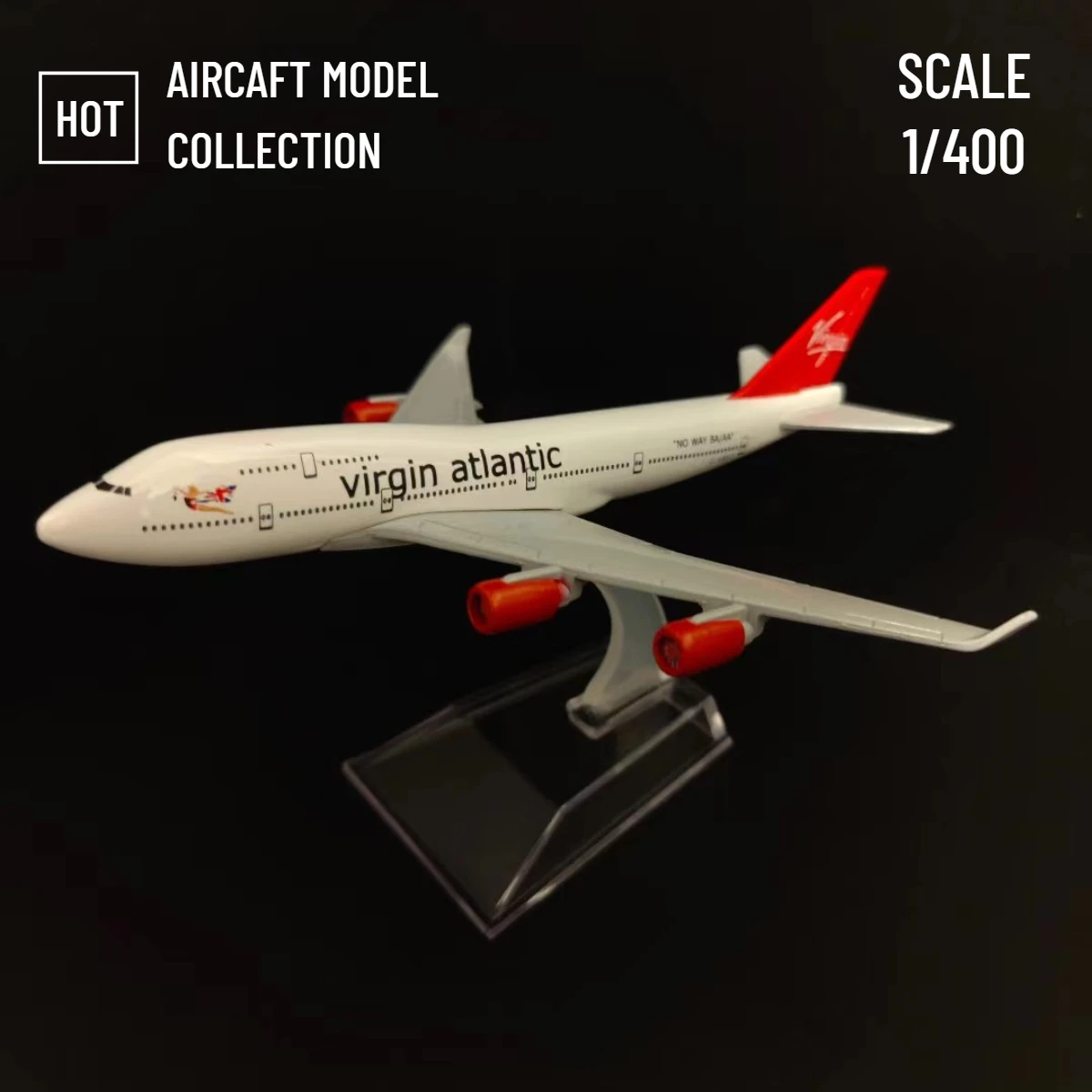 Scale 1:400 Metal Aircraft Replica Virgin B747 Airlines Boeing Airbus Airplane Diecast Model Aviation Miniature Home Boy Toy