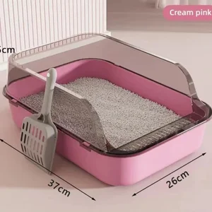 Kitty sandbox cat sandbox semi-fucking splash cat tray cat toilet cleaning basin supplies pet toilet kitten tray bedpan 8 Main Sales Sand Box - №1