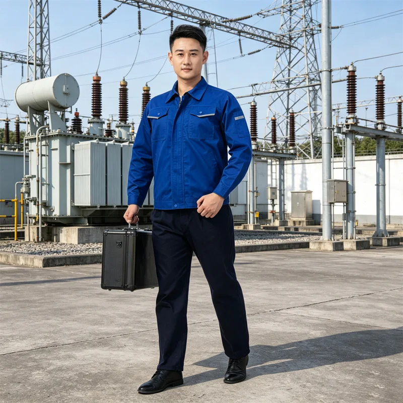 Anti-Static Elastic York Drill Workwear Soft Touch Poly Cotton Spandex Garment Good Color Fastness For Factory Daily Work