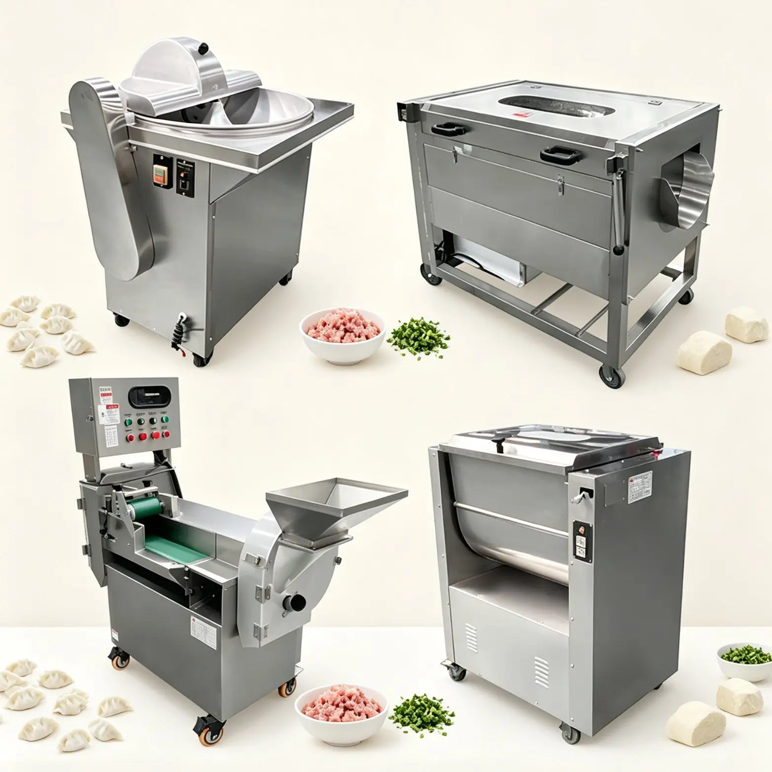 Dumpling Machine, Compact Structure Forming Device with Easy Clean Design for Empanada Samosa Making Small Food Business