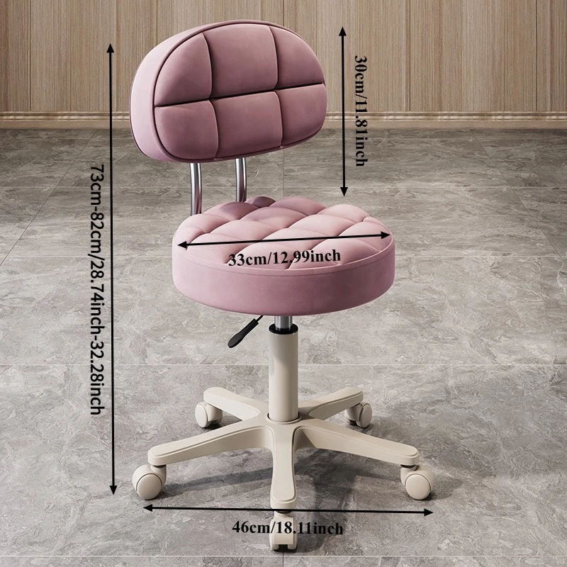 Silla de Peluquería Moderna, Silla de Maquillaje, Silla de Barbería, Silla Giratoria, Taburete de Belleza, Muebles para Salón de Belleza