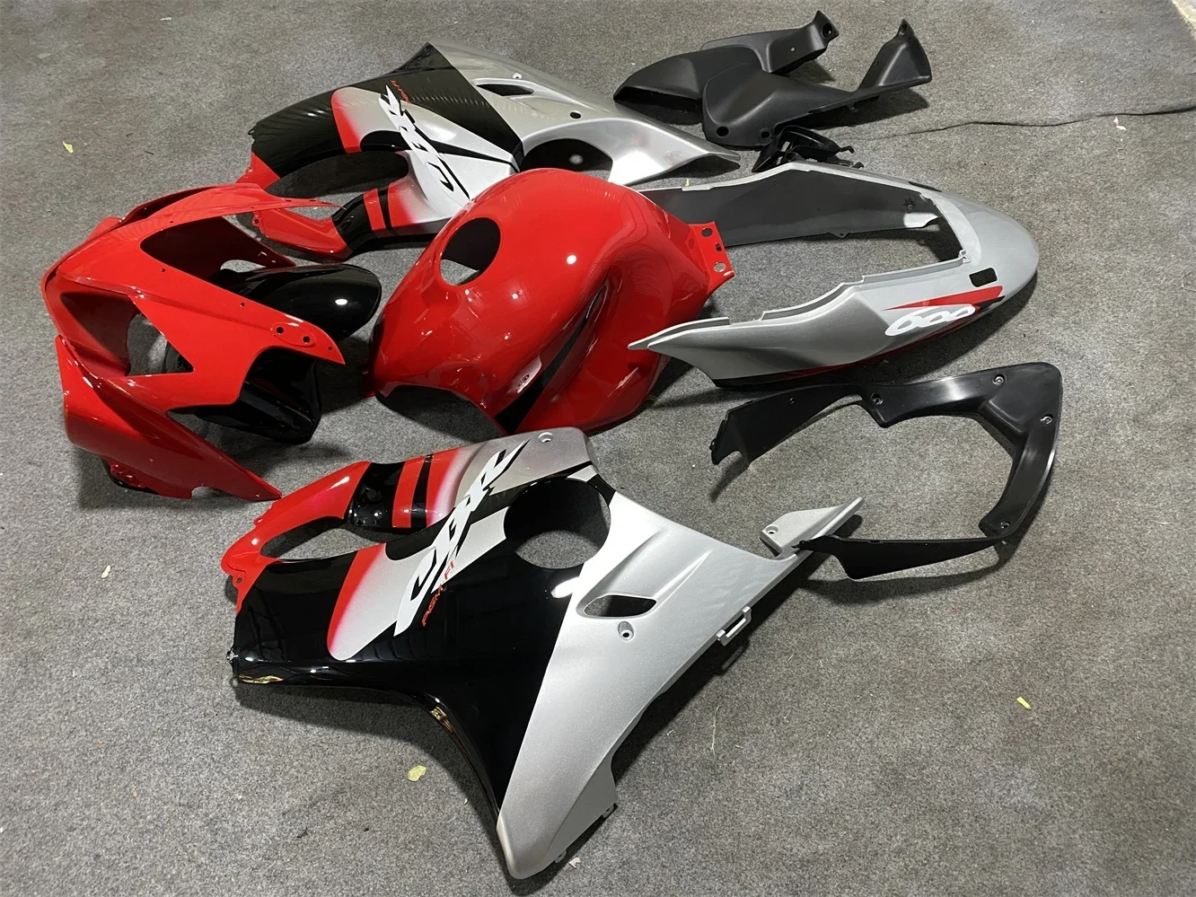 Motorcycle Fairing Kit fits CBR600I  2004 2005 2006 2007 CBR600 F4I 04 05 06 07 Fairing Black Red Silver motorcycle guard all ne