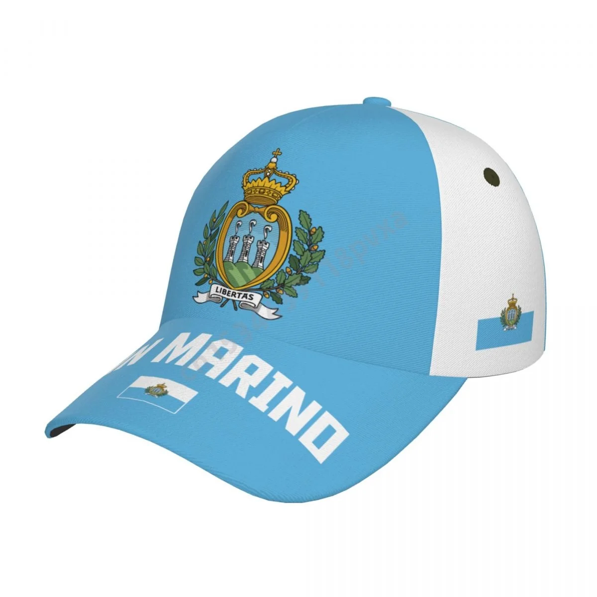 Unisex San Marino Flag Cool San Marinese Adult Baseball Cap Patriotic Hat for Baseball Soccer Fans Men Women