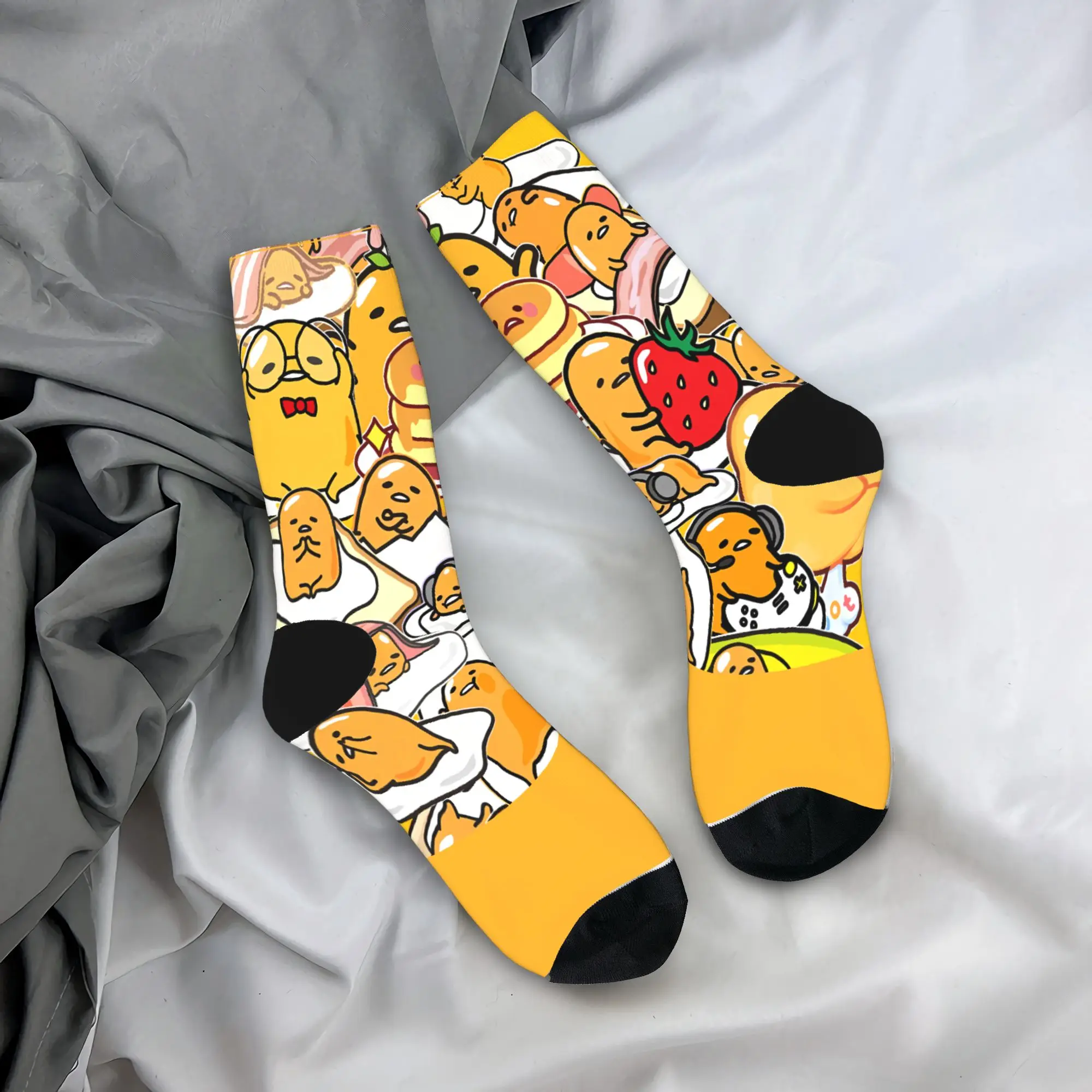 

Cute Gudetamas Stockings Unisex Men Socks Medium Soft Gothic Socks Autumn Climbing Anti Skid Design Socks Birthday Gift