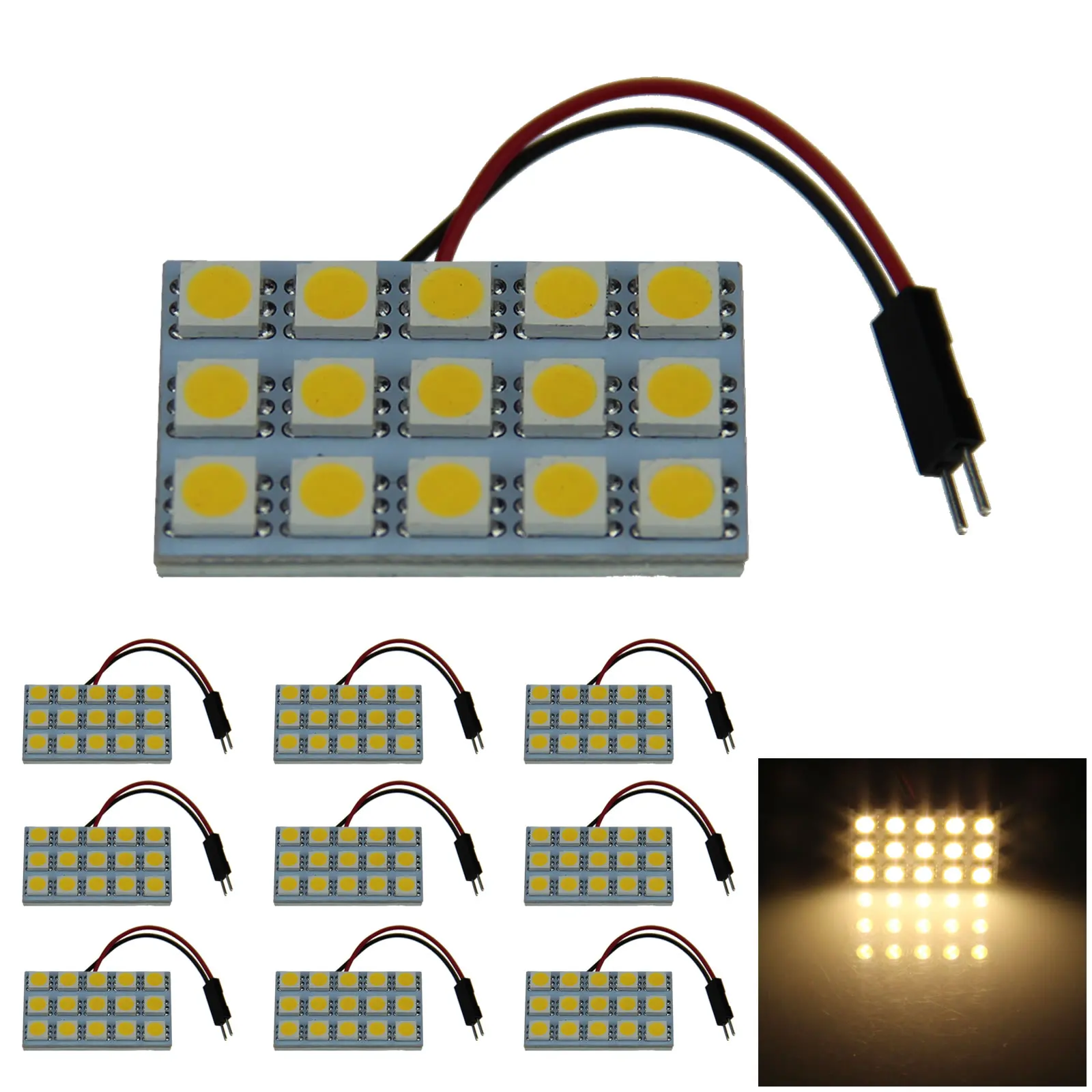 10X Warm White Car …