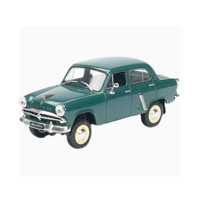 Diecast 1/43 scala Moskvich 410 modello di auto auto sovietica collezione classica Display giocattoli per ragazzi regali di natale per bambini