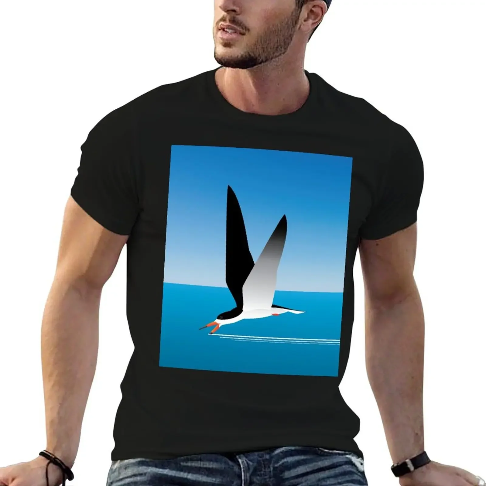 

Black Skimmer skimming T-Shirt customizeds valentines clothes shirts graphic tees oversized t shirts for men