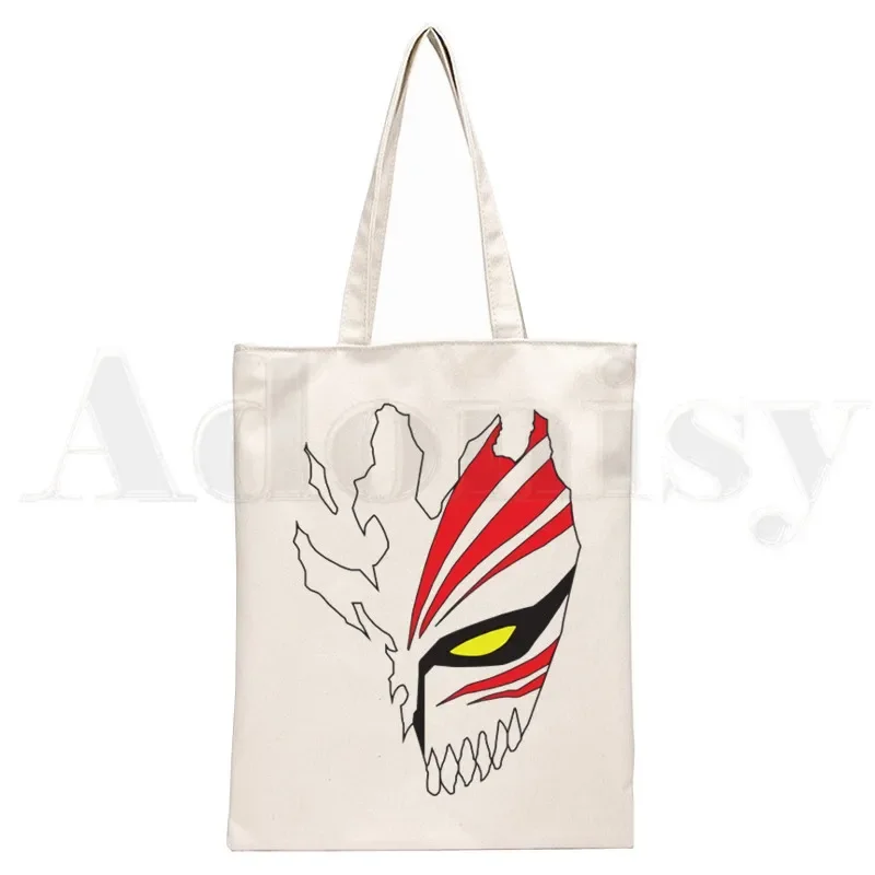 BLEACH Japanese Anime Manga Ichigo Kuchiki Byakuya Handbags Shoulder Bags Casual Shopping Girls Handbag Women Elegant Canvas Bag