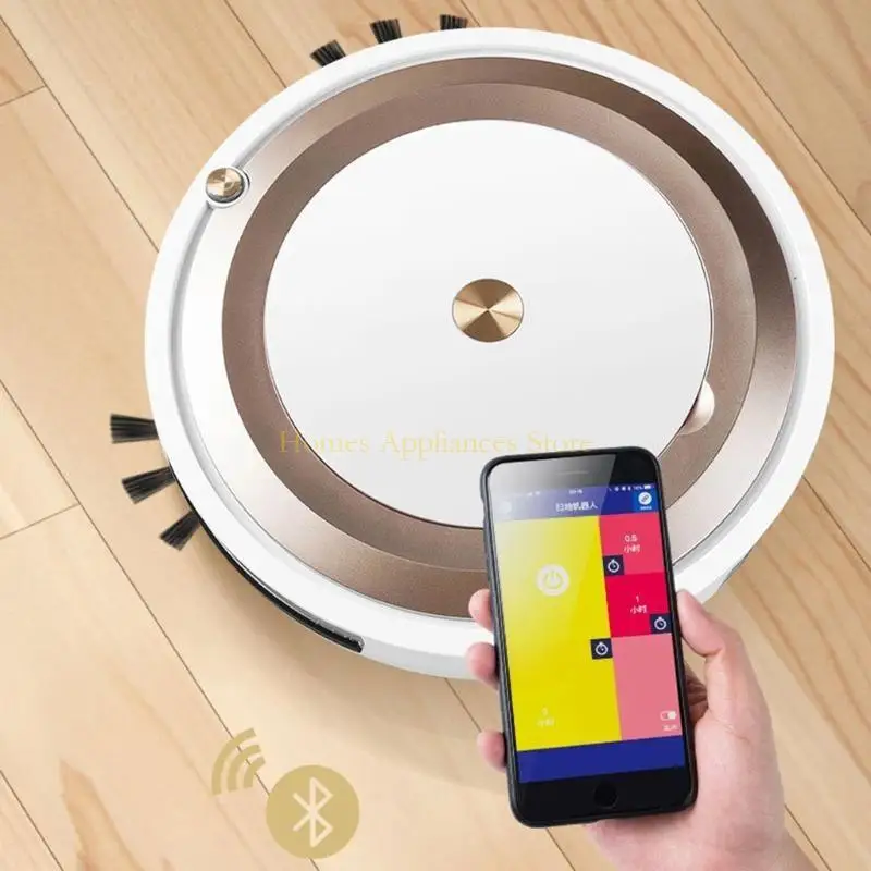 

D0AB Mini Mute Robot Vacuum Cleaner Автоматический пульт дистанционного управления 3 режимы очистки настройки USB.