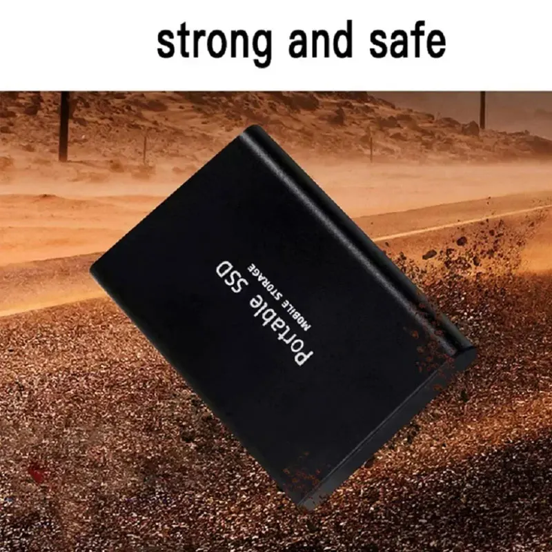 القرص الصلب 2 تيرا بايت محمول SSD 4 تيرا بايت محرك الحالة الصلبة الخارجي USB 3.1/Type-C محرك الأقراص الصلبة الخارجي عالي السرعة للتخزين للكمبيوتر/Mac/الهاتف