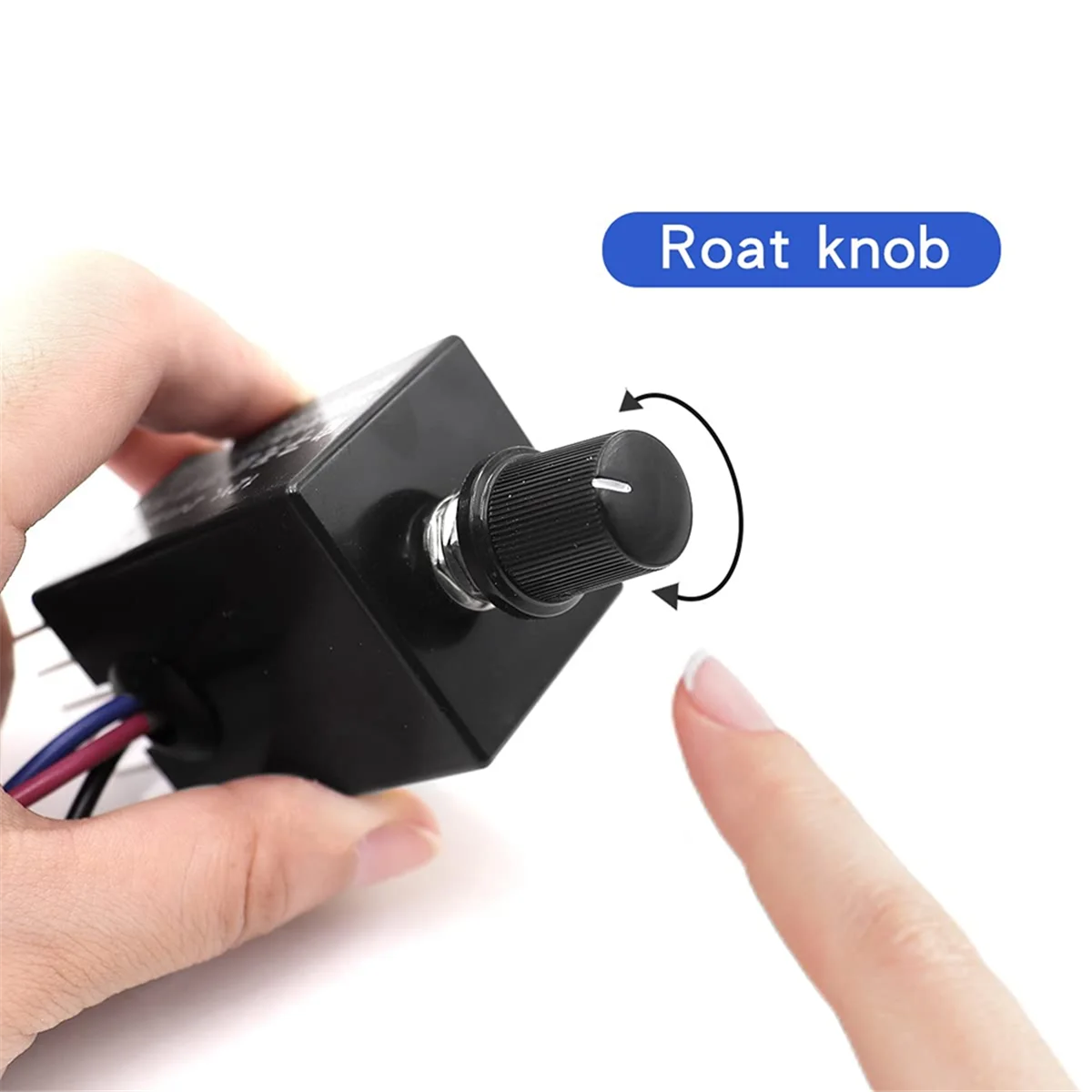 

A45U 2pcs 12V/24V DC Motor Speed Controller Universal,Knob Screw Electronic Stepless Speed Regulator Switch