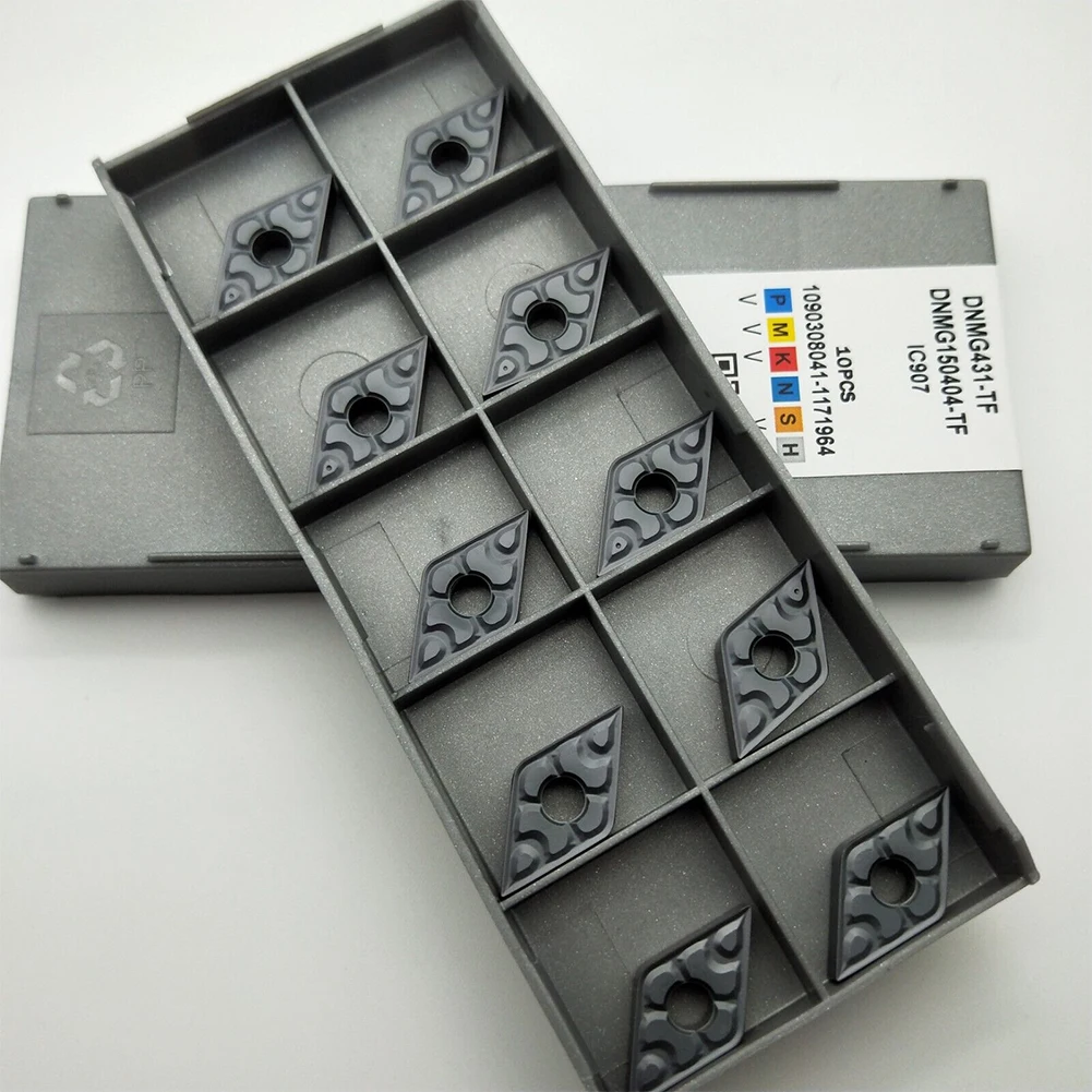 Alta resistência à aderência DNMG 150404 Inserções de carboneto TF IC907 perfeitas para processamento de corte grande, longa vida útil