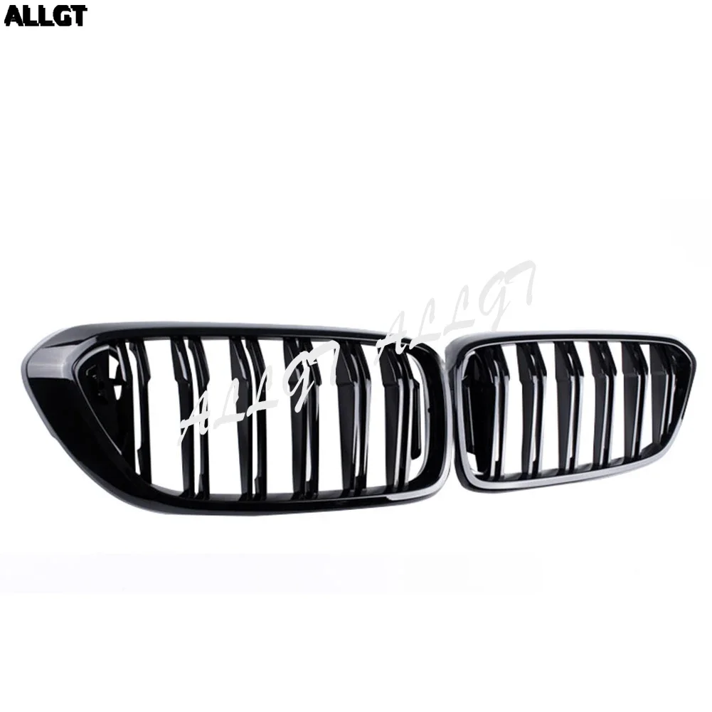 Car Front Bumper Grill For BMW 6 Series GT G32 640i 630i 2018 Auto Two Fin Grille Gloss Black