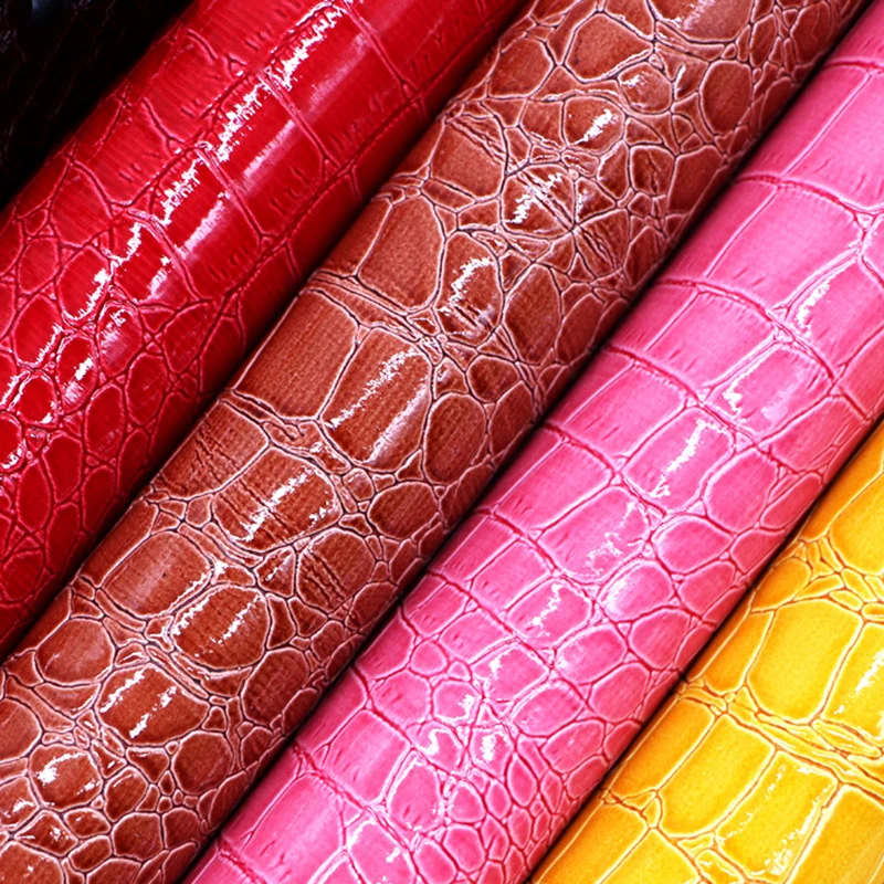 Artificial Leather Imitation Crocodile Fabric, Self-Adhesive, 137x100cm