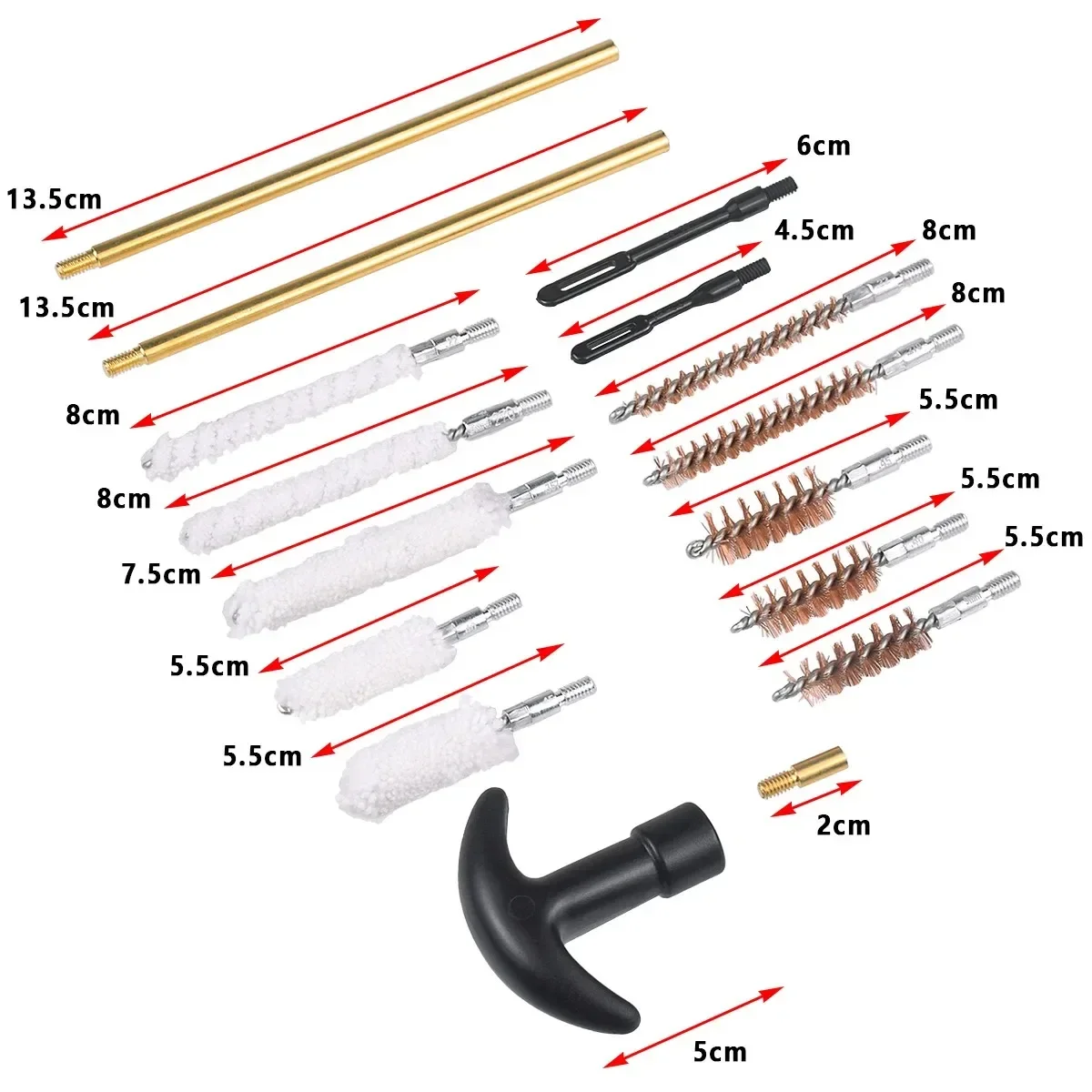 Universal Gun Cleaning Kit Barrel Brush Tool Patches Cotton 9mm Swabs Mat Set Rod Hunting Accessories Gun Cleaning Supplies view 4