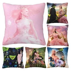 Glinda The Good W-Wicked Square Pillow Case Musical Fantasy Cushion Cover Custom Decorative Pillowcover for Living Room 45x45cm
