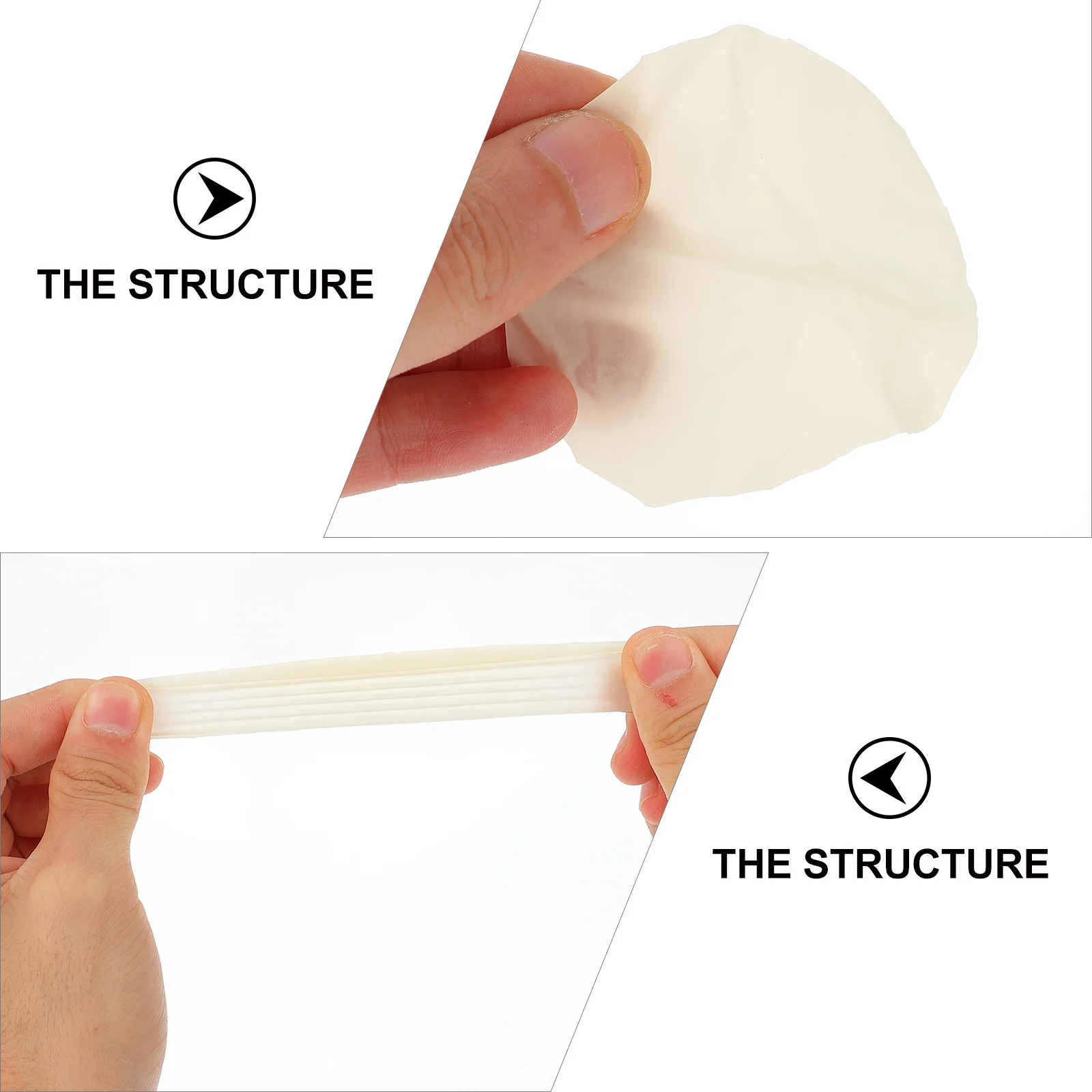 10 قطعة اللاتكس لاختبار السائل المياه السائل الضغط الداخلي أفلام اللاتكس أداة الضغط المعدات العلمية