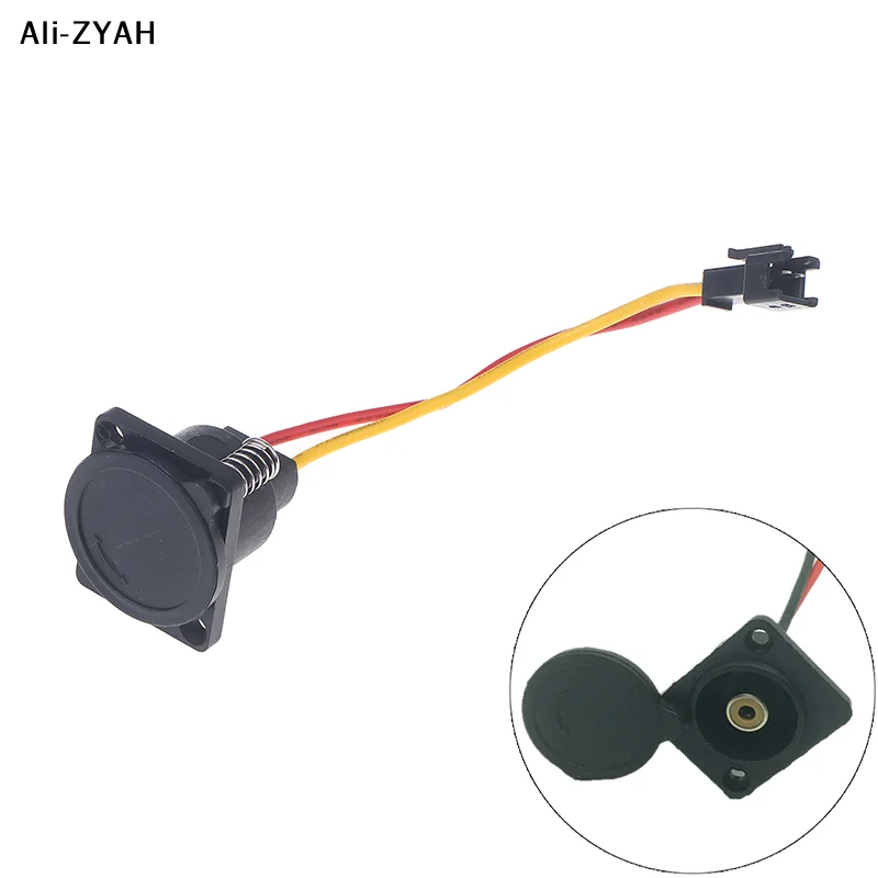 【Ah1】1/2Pcs Scooter Charging Head Lithium Battery Output Line Round Male And Female Base DC Charger Plug Socket Connector