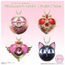 Bandai Original Gashapon Shokugan Miniaturely tablet Sailor Moon Anime Toys For Kids Gift Collectible Model Ornaments
