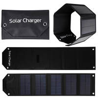 10W Foldable Solar Panel 5V Solar Charger Portable Battery Charger Waterproof Solar Battery Power Bank for Outdoor Camping