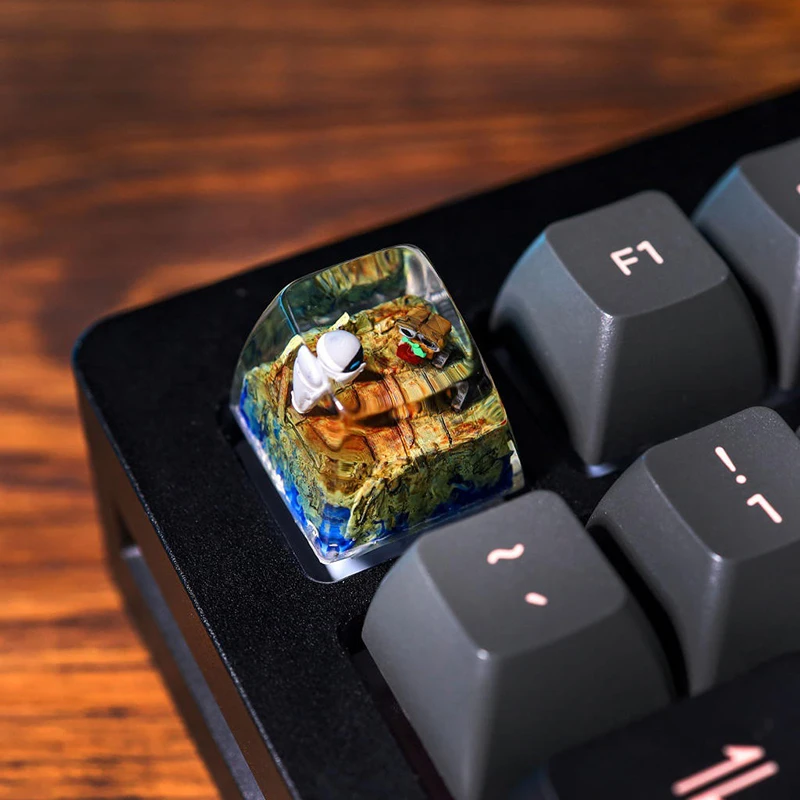 organism-resin-keycap-creactive-art-keyboard-decoration-anime-figure-movies-theme-3d-landscape-replaceable-keyboard-keys